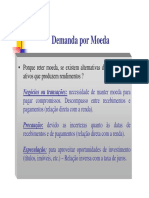 Demanda por Moeda: exercício de equilíbrio