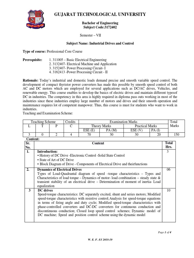 Idc (Industrial Drives and Control) PDF Electric Motor Physical