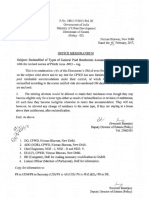 Office Memorannum Subject. Reclassified Types General Pool Residential Accommodation LN Accordance With The Revised Norms of Plinth Area - 2012 - Reg