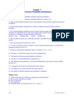 Continuous Probability Distributions: True/False