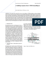 Full scale test on building response to TBM tunnels