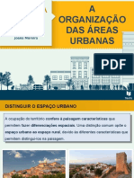 A organização das áreas urbanas