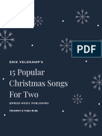 Veldkamp 15 Popular Christmas Songs For Two Trumpet Tuba in BB Dboiew
