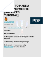 How To Make A Phishing Webite (Advanced Tutorial) : @advaitoz