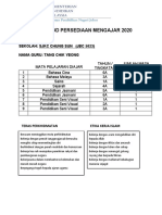 Mata Pelajaran Diajar Template