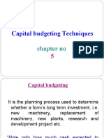 Capital Budgeting Technique