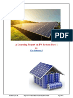 A Learning Report On PV System - Part 1