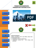 A - Penentuan Beberapa Pengertian Kota