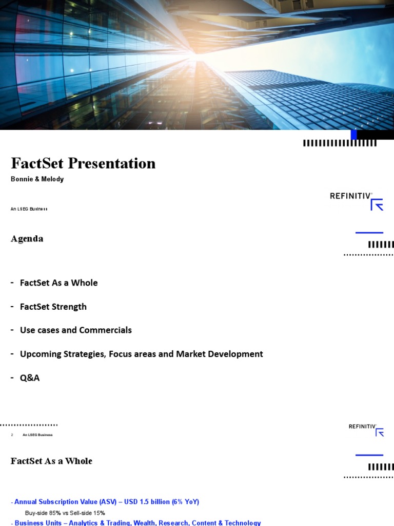 FactSet Portfolio Solutions Overview | PDF | Fact Set | Computing
