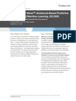 The Forrester Wave™ - Notebook-Based Predictive Analytics and Machine Learning, Q3 2020