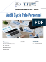 Rapport de Présentation Audit Du Cycle Paie Personnel Master ICFF