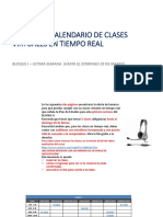 Calendario clases virtuales tiempo real inglés 1