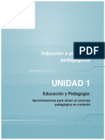 Unidad 1 Educacion y Pedagogia