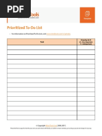 Mind Tools PrioritizedToDolist