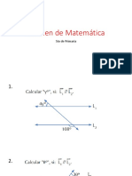 Examen de Matemática