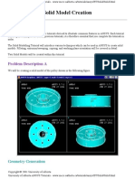 Ansys Solid Model Creation