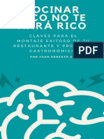 COCINAR RICO NO TE HARÁ RICO_ Claves Para El Montaje de Tu Restaurante y Producto Gastronómico (Spanish Edition)