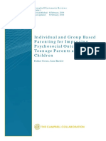 Coren - Individual and Group Based Parenting For Improving Psychosocial Outcomes For Teenage Parents and Their Children - CSR