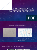 Role of Microstructure On Optical Properties