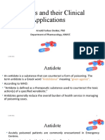 Antidotes and Their Clinical Applications NEW