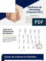 Síndrome de Klinefelter (Trisomía XXY)