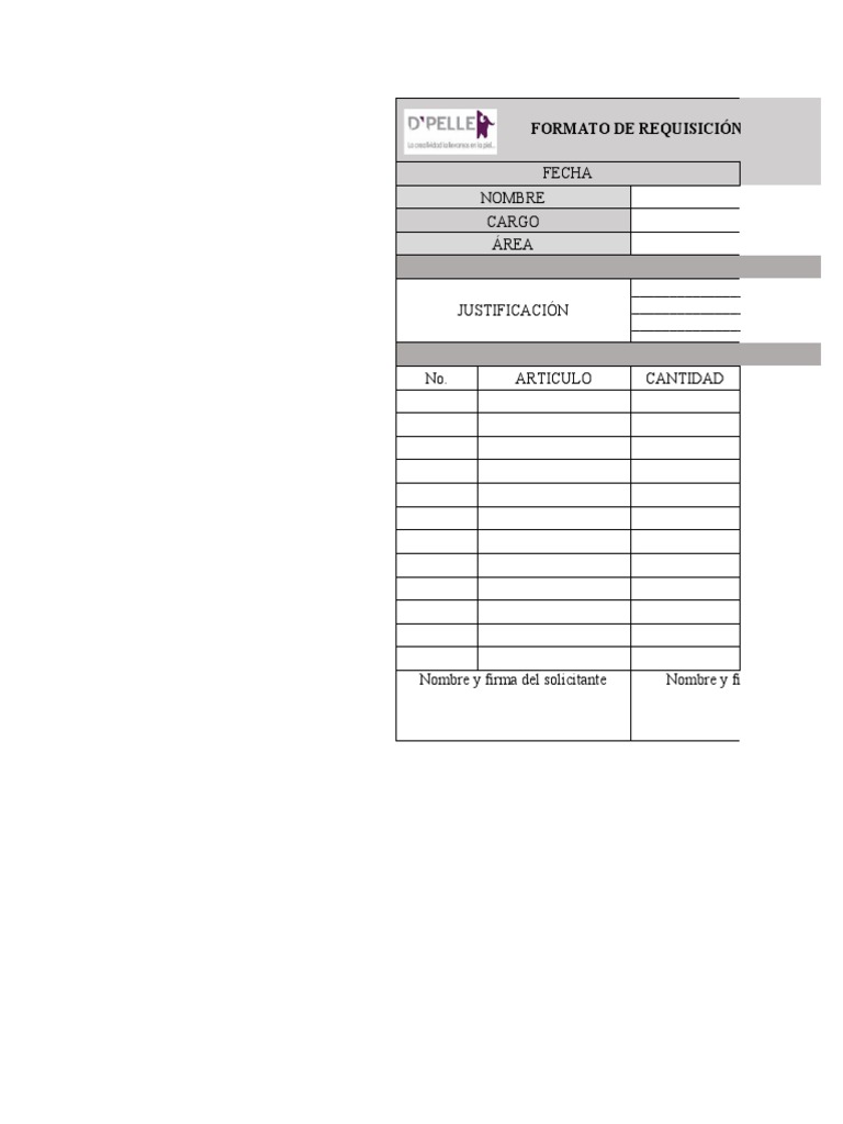 Formato de Requisición de Compras | PDF