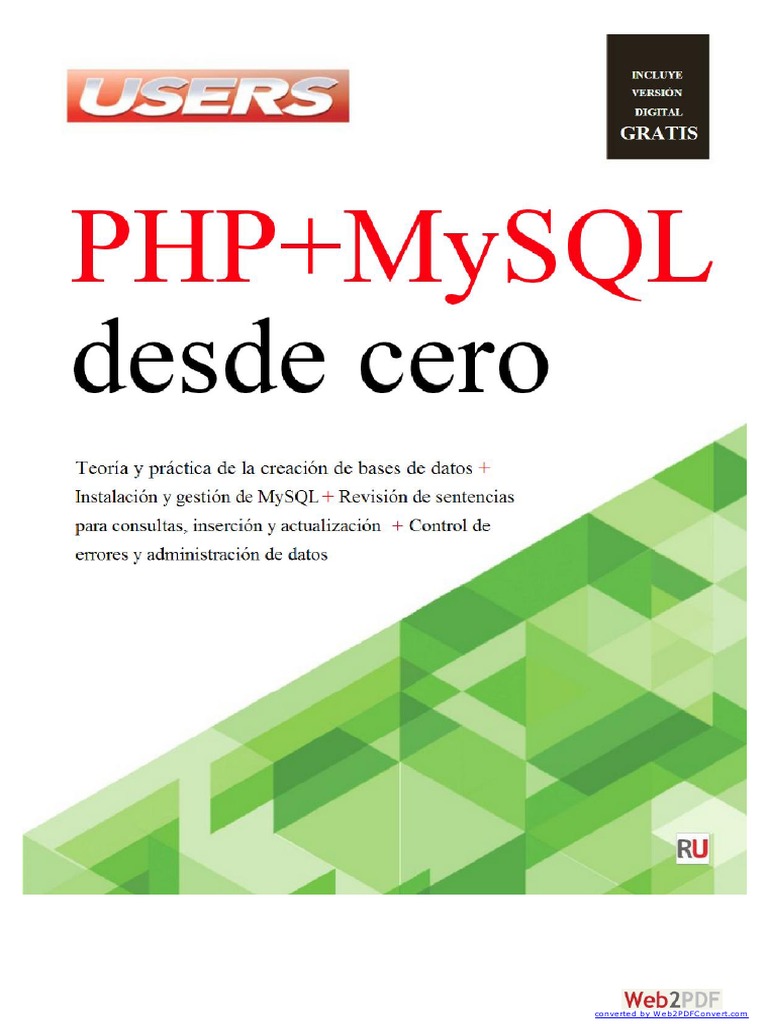 PHP + MySQL Desde Cero (Users) | PDF | Software Development | Data ...