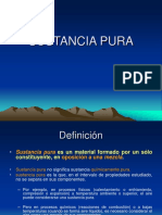 Sustancias puras y vapor saturado