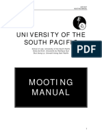 University of The South Pacific: Mooting Manual