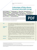 The Myocardial Phenotype of Fabry Disease Pre-Hypertrophy and Pre-Detectable Storage