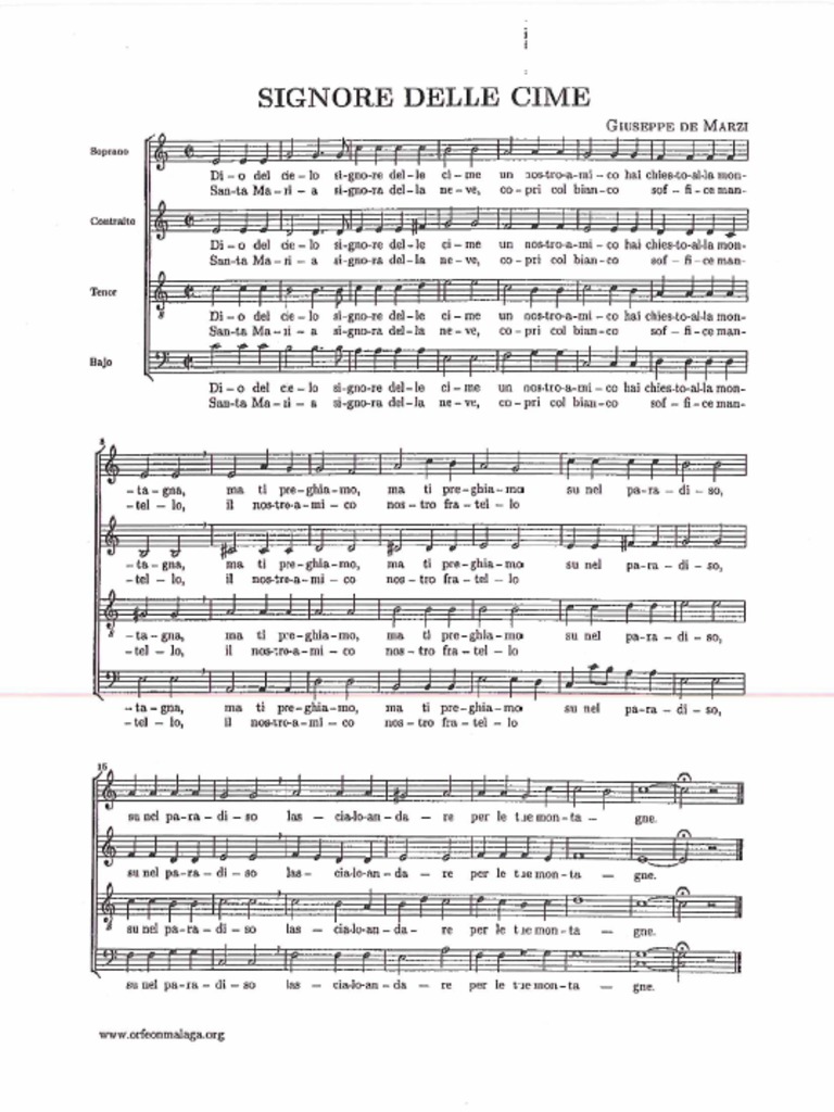 Signore Delle Cime PDF