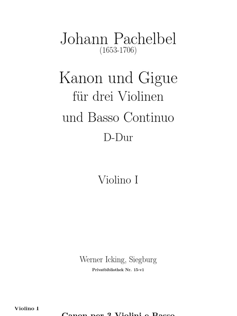 Violin 1 | PDF