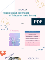 Functions and Importance of Education in Society