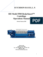 HH 5500 BrakeSmart Centrifuge - Operation Manual - 2005