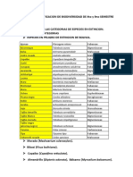 TRABAJO DE INVESTIGACION DE BIODIVERSIDAD DE 4to y 9no SEMESTRE