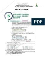 Conjunto Universo e Resolução Equação