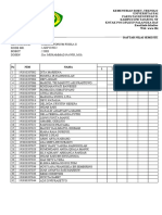 DAFTAR HADIR LABORATORIUM FISIKA II Angkatan 2019