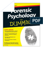 Forensic Psychology For Dummies - David V. Canter