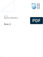 Book A: Essential Mathematics 1