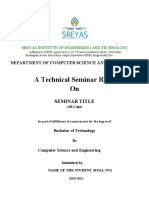 Technical Seminar Report SAMPLE