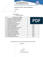 Asistencia 4to Tutoria 29 Noviembre