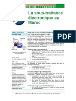 Etude Sous Traitance Electronique Maroc