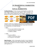 Research On Traditional Marketing V/S Digital Marketing