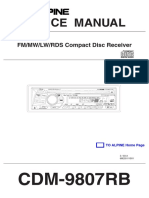 Service Manual: CDM-9807RB