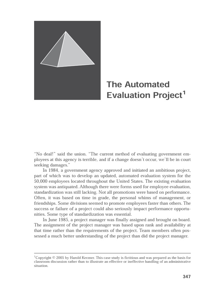 EN - Case Study The Automated Evaluation Project | PDF