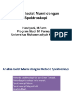Identifikasi Senyawa Dengan Metode Spektroskopi