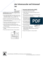 How To Administer Intramuscular and Intranasal Influenza Vaccines