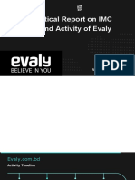 Analytical Report On IMC Plan and Activity of Evaly: Presented by