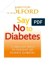 Say No To Diabetes: 10 Secrets To Preventing and Reversing Diabetes - Patrick Holford