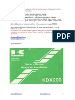 KDX 200 Manual en Español by Thejimpoz